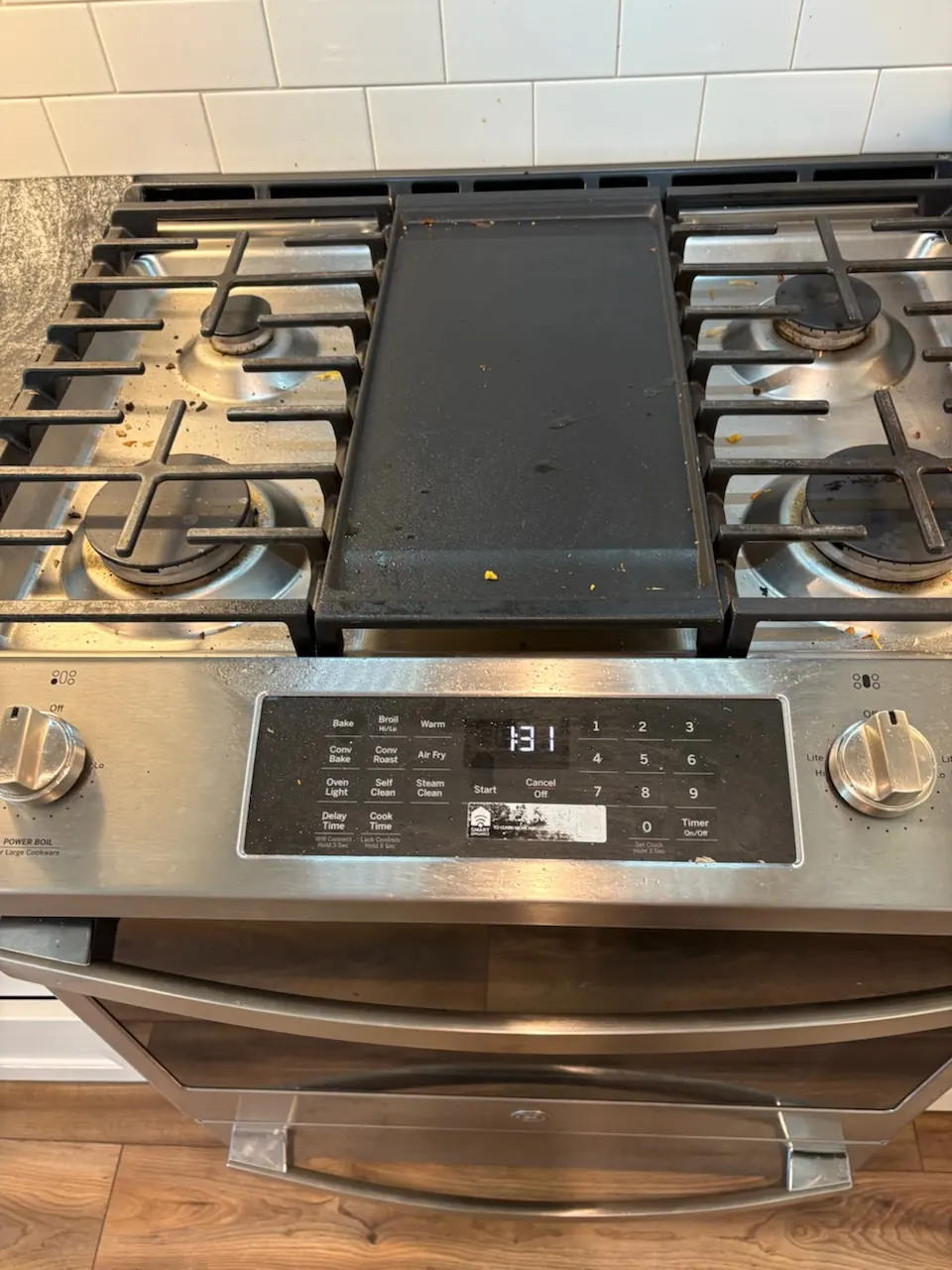 Stovetop Detail Clean Before